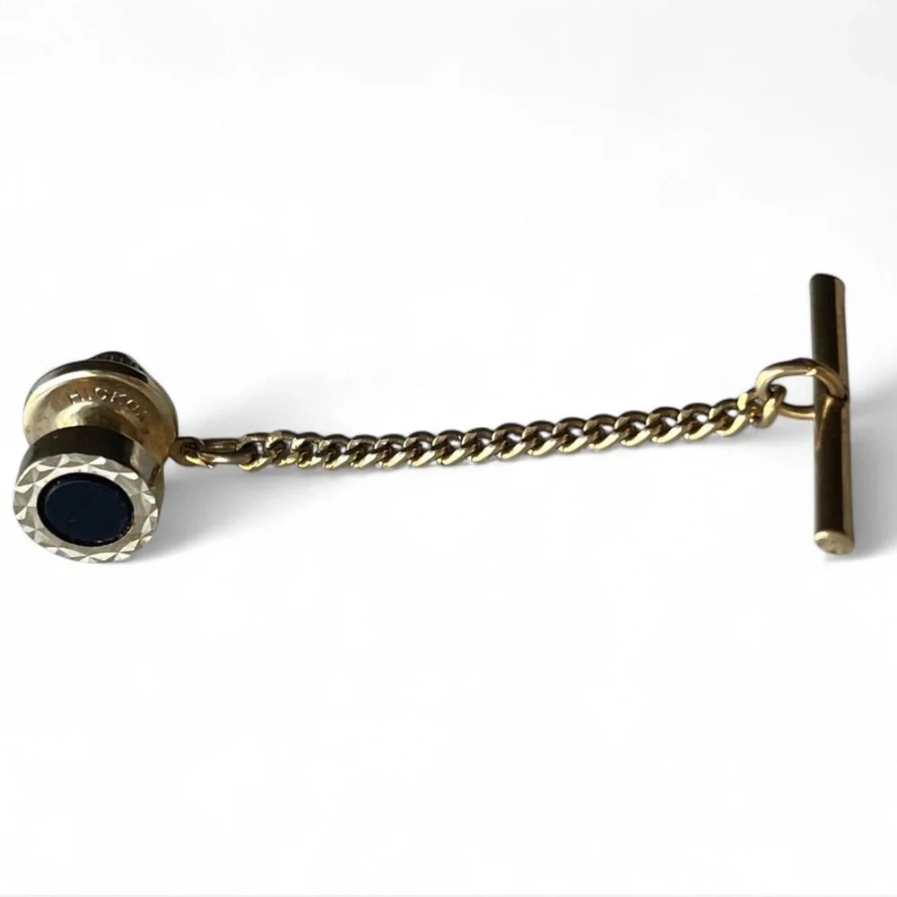 Men’s Lot of 6 Vintage Tie Tacks, Tie Clips, and Cuff Links